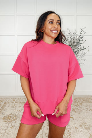 Slow Sunday Ribbed Knit Set in Hot Pink-Womens-Ave Shops-Motis & Co Boutique, Women's Fashion Boutique in Carthage, Missouri