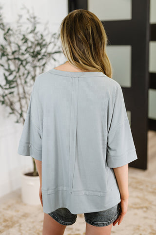 Stay On Top Relaxed Tee in Light Grey-T-shirt-Ave Shops-Motis & Co Boutique, Women's Fashion Boutique in Carthage, Missouri