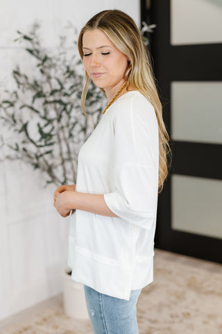 Stay On Top Relaxed Tee in Off White-T-shirt-Ave Shops-Motis & Co Boutique, Women's Fashion Boutique in Carthage, Missouri