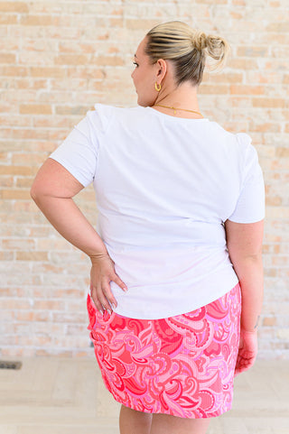 Strong Enough Puff Sleeve Tee In White-Tops-Ave Shops-Motis & Co Boutique, Women's Fashion Boutique in Carthage, Missouri