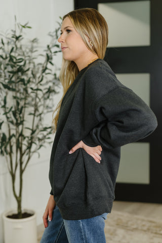 Sunday Snug Relaxed Pullover in Charcoal-Pullovers-Ave Shops-Motis & Co Boutique, Women's Fashion Boutique in Carthage, Missouri