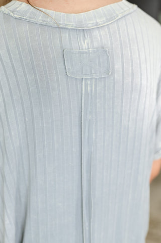 Sunday's Bestie Mineral Wash Top in Light Grey-T-shirt-Ave Shops-Motis & Co Boutique, Women's Fashion Boutique in Carthage, Missouri