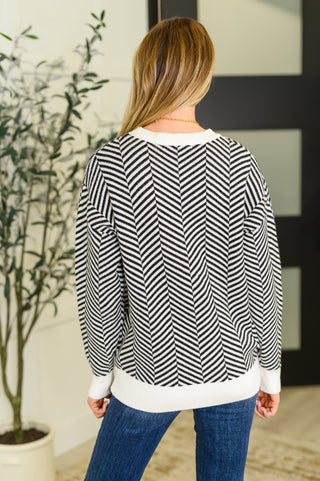 Super Secret Chevron Sweater-Sweaters-Ave Shops-Motis & Co Boutique, Women's Fashion Boutique in Carthage, Missouri