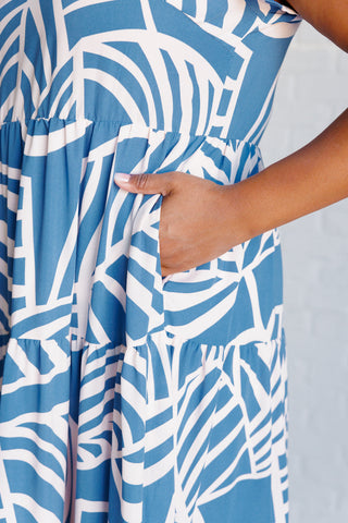 Surf Watch Tiered Midi Dress-Dresses-Ave Shops-Motis & Co Boutique, Women's Fashion Boutique in Carthage, Missouri
