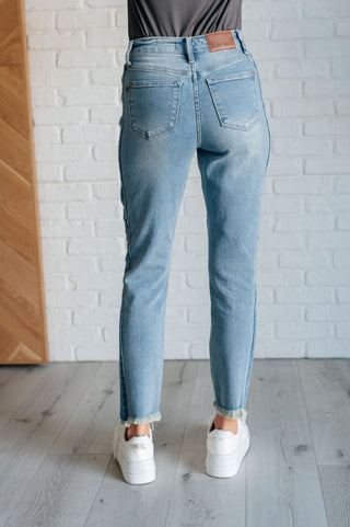 Judy Blue Susan High Rise Side Panel Detail Slim Jeans-Jeans-Ave Shops-Motis & Co Boutique, Women's Fashion Boutique in Carthage, Missouri