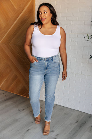 Judy Blue Susan High Rise Side Panel Detail Slim Jeans-Jeans-Ave Shops-Motis & Co Boutique, Women's Fashion Boutique in Carthage, Missouri