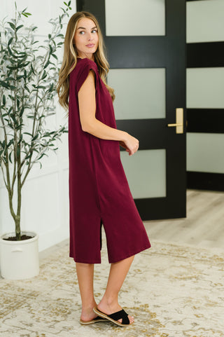 Sweet Like That Casual Dress in Cabernet-Dresses-Ave Shops-Motis & Co Boutique, Women's Fashion Boutique in Carthage, Missouri
