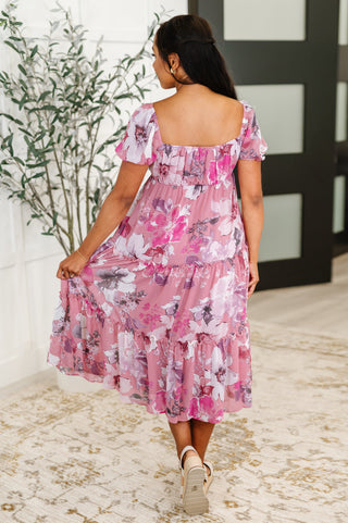Sweetheart Club Square Neck Floral Dress-Dresses-Ave Shops-Motis & Co Boutique, Women's Fashion Boutique in Carthage, Missouri