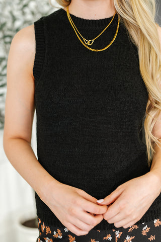 Tank You Very Much Knit Tank in Black-Tanks-Ave Shops-Motis & Co Boutique, Women's Fashion Boutique in Carthage, Missouri