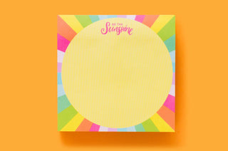 Sunshine Sticky Reminder Note Cube-Stationary-Taylor Elliott Designs-Motis & Co Boutique, Women's Fashion Boutique in Carthage, Missouri
