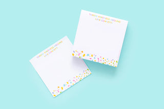 Confetti Sticky Note Cube-Stationary-Taylor Elliott Designs-Motis & Co Boutique, Women's Fashion Boutique in Carthage, Missouri