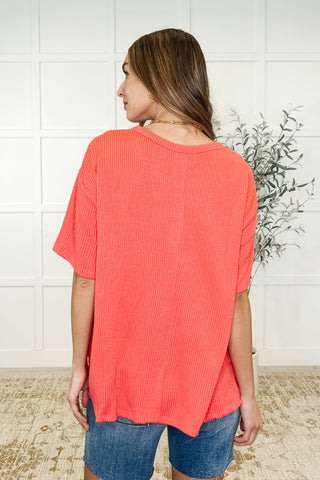 The Go-To Tee in Summer Coral-Womens-Ave Shops-Motis & Co Boutique, Women's Fashion Boutique in Carthage, Missouri