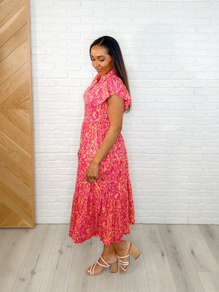 The Way You Move Flutter Sleeve Dress in Fuchsia-Womens-Ave Shops-Motis & Co Boutique, Women's Fashion Boutique in Carthage, Missouri