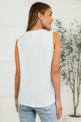 Thread Lightly Ribbed Knit Tank in Ivory-Tanks-Ave Shops-Motis & Co Boutique, Women's Fashion Boutique in Carthage, Missouri