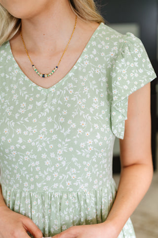 Twirl Me Softly Flutter Sleeve Dress in Sage-Dresses-Ave Shops-Motis & Co Boutique, Women's Fashion Boutique in Carthage, Missouri