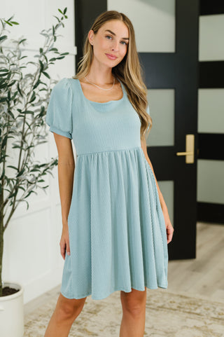 Twirlin’ Dirty Cable Ribbed Knit Dress in Sage Green-dress-Ave Shops-Motis & Co Boutique, Women's Fashion Boutique in Carthage, Missouri
