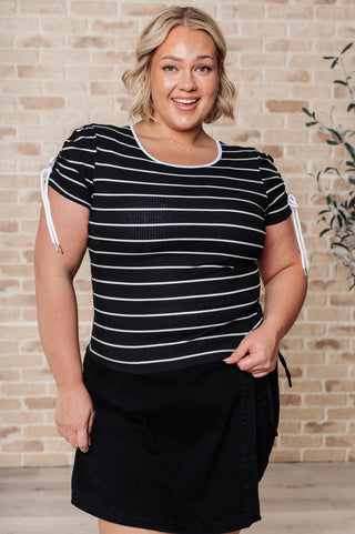 Vaguely Speaking Striped Top-Tops-Ave Shops-Motis & Co Boutique, Women's Fashion Boutique in Carthage, Missouri