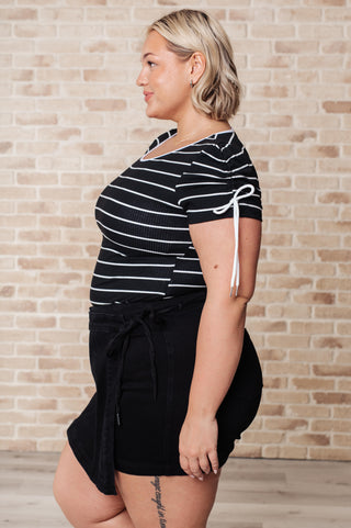 Vaguely Speaking Striped Top-Tops-Ave Shops-Motis & Co Boutique, Women's Fashion Boutique in Carthage, Missouri