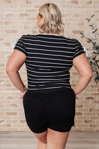 Vaguely Speaking Striped Top-Tops-Ave Shops-Motis & Co Boutique, Women's Fashion Boutique in Carthage, Missouri