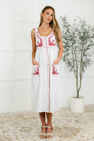 Whispering Petals Scoop Neck Dress-Dresses-Ave Shops-Motis & Co Boutique, Women's Fashion Boutique in Carthage, Missouri