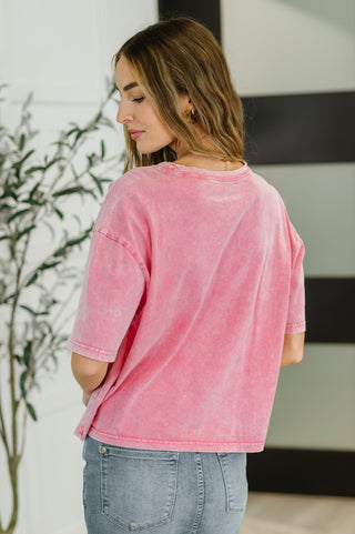 Who's That Girl Crochet Pocket T-Shirt-T-shirt-Ave Shops-Motis & Co Boutique, Women's Fashion Boutique in Carthage, Missouri