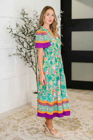 Wildflower Wish Gathered Tier Dress in Mint-Dresses-Ave Shops-Motis & Co Boutique, Women's Fashion Boutique in Carthage, Missouri