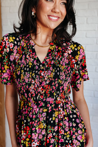 Wildflower and Barley V-Neck Button Up Dress-Dresses-Ave Shops-Motis & Co Boutique, Women's Fashion Boutique in Carthage, Missouri