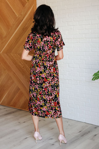 Wildflower and Barley V-Neck Button Up Dress-Dresses-Ave Shops-Motis & Co Boutique, Women's Fashion Boutique in Carthage, Missouri