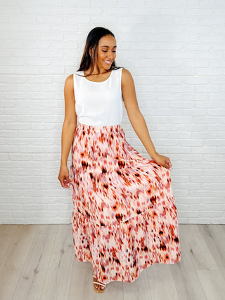 Words Fail Me Watercolor Print Maxi Skirt-Womens-Ave Shops-Motis & Co Boutique, Women's Fashion Boutique in Carthage, Missouri