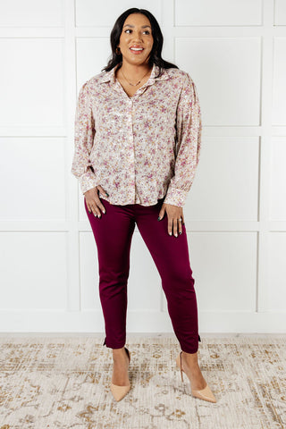 You and I Connect Floral Button Up Blouse-Long Sleeves-Ave Shops-Motis & Co Boutique, Women's Fashion Boutique in Carthage, Missouri