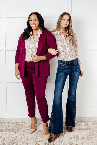 You and I Connect Floral Button Up Blouse-Long Sleeves-Ave Shops-Motis & Co Boutique, Women's Fashion Boutique in Carthage, Missouri