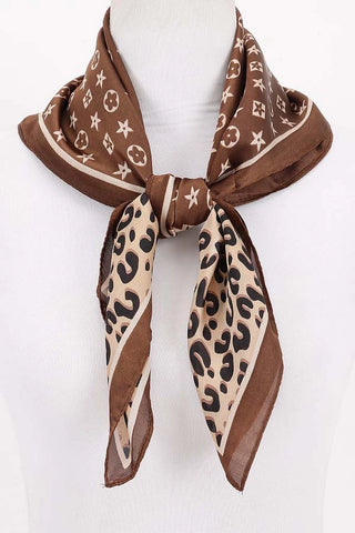 Lompoc Leopard Multi Print Bandana Scarf-Scarf-anbfashion-Motis & Co Boutique, Women's Fashion Boutique in Carthage, Missouri