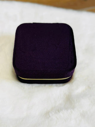 Velvet Travel Jewelry Box-Accessories-Motis & CO-Motis & Co Boutique, Women's Fashion Boutique in Carthage, Missouri