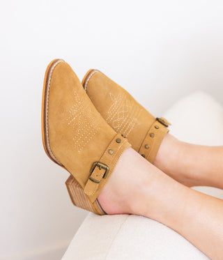 Drancy Western Mule in Tan-Shoes-Ave Shops-Motis & Co Boutique, Women's Fashion Boutique in Carthage, Missouri