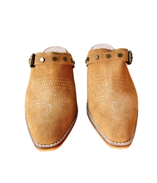 Drancy Western Mule in Tan-Shoes-Ave Shops-Motis & Co Boutique, Women's Fashion Boutique in Carthage, Missouri