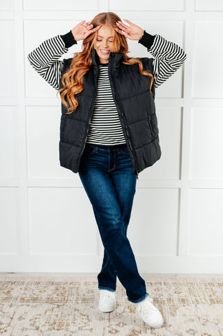 Stadium Seating Puffer Vest-Vests-Ave Shops-Motis & Co Boutique, Women's Fashion Boutique in Carthage, Missouri