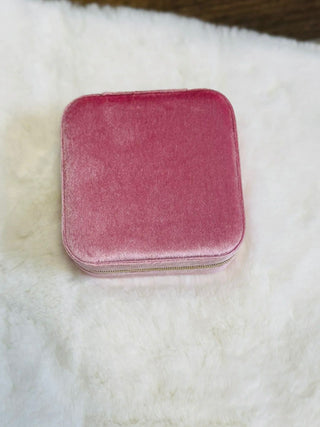Velvet Travel Jewelry Box-Accessories-Motis & CO-Motis & Co Boutique, Women's Fashion Boutique in Carthage, Missouri
