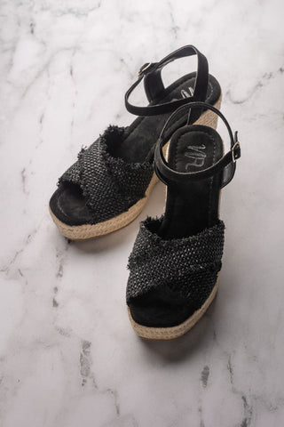 Elinor Wedge in Black-Shoes-Ave Shops-Motis & Co Boutique, Women's Fashion Boutique in Carthage, Missouri