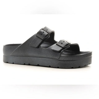 Hey Girl Corkys Black Waterslide Sandal-Sandals-MOTIS-Motis & Co Boutique, Women's Fashion Boutique in Carthage, Missouri