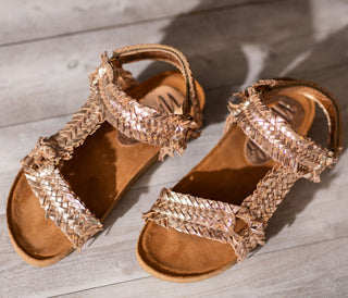 River Dance Woven Sandal in Champagne-Shoes-Ave Shops-Motis & Co Boutique, Women's Fashion Boutique in Carthage, Missouri
