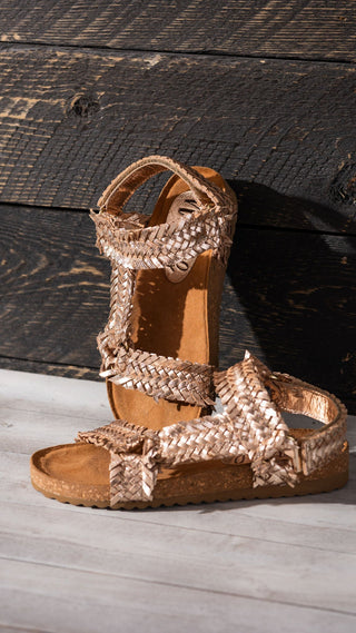 River Dance Woven Sandal in Champagne-Shoes-Ave Shops-Motis & Co Boutique, Women's Fashion Boutique in Carthage, Missouri