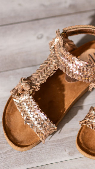 River Dance Woven Sandal in Champagne-Shoes-Ave Shops-Motis & Co Boutique, Women's Fashion Boutique in Carthage, Missouri
