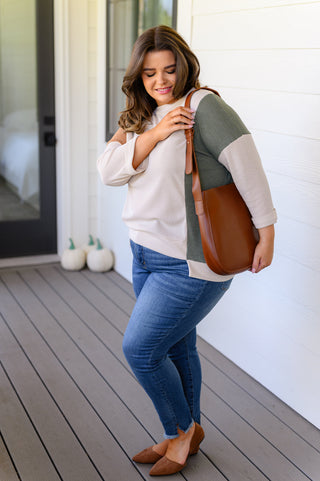 Split Personality Color Block Top-Long Sleeves-Ave-Motis & Co Boutique, Women's Fashion Boutique in Carthage, Missouri