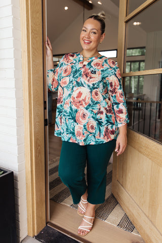 Whisked Away Floral Top-Long Sleeves-Ave-Motis & Co Boutique, Women's Fashion Boutique in Carthage, Missouri