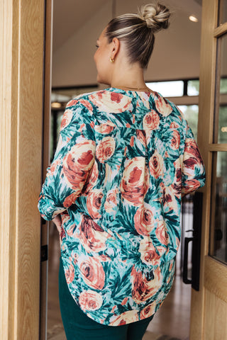 Whisked Away Floral Top-Long Sleeves-Ave-Motis & Co Boutique, Women's Fashion Boutique in Carthage, Missouri