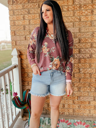Dusty Light Wash Denim Shorts-Shorts-Zenana-Motis & Co Boutique, Women's Fashion Boutique in Carthage, Missouri