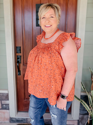 Diane Floral Sleeveless Top-Tanks-Ces Femme-Motis & Co Boutique, Women's Fashion Boutique in Carthage, Missouri