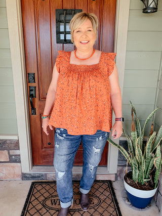 Diane Floral Sleeveless Top-Tanks-Ces Femme-Motis & Co Boutique, Women's Fashion Boutique in Carthage, Missouri