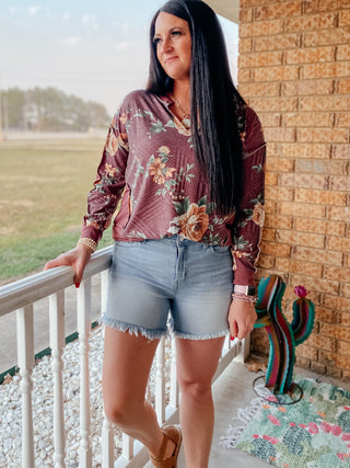 Dusty Light Wash Denim Shorts-Shorts-Zenana-Motis & Co Boutique, Women's Fashion Boutique in Carthage, Missouri
