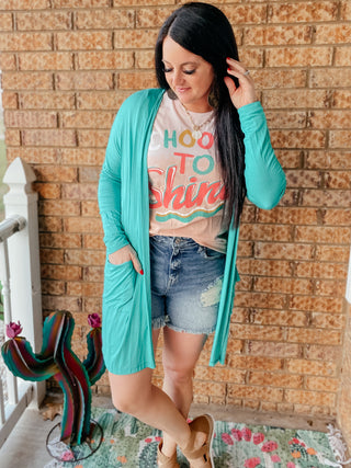 Callie Teal Cardigan-Cardigans-Texas True Threads-Motis & Co Boutique, Women's Fashion Boutique in Carthage, Missouri